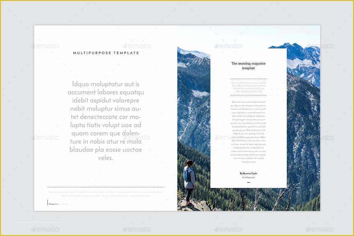 Free Magazine Template Indesign Of Indesign Magazine Template Templates Data