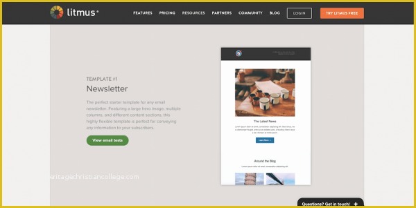 Free Mailchimp Email Templates Of 10 Templates Gratuits Responsive De Newsletters