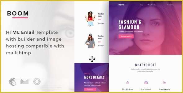 Free Mailchimp Email Templates Of Boom Responsive Email Template Mailchimp Editor