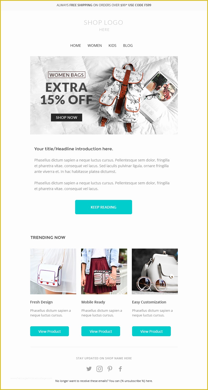 Free Mailchimp Email Templates Of Free Mailchimp Email Templates Responsive Download