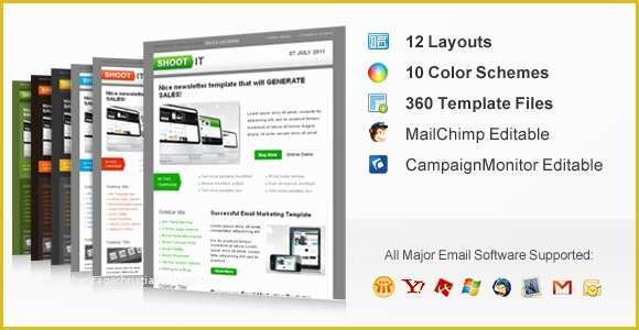 Free Mailchimp Email Templates Of Shootit Premium Email Template Mailchimp and