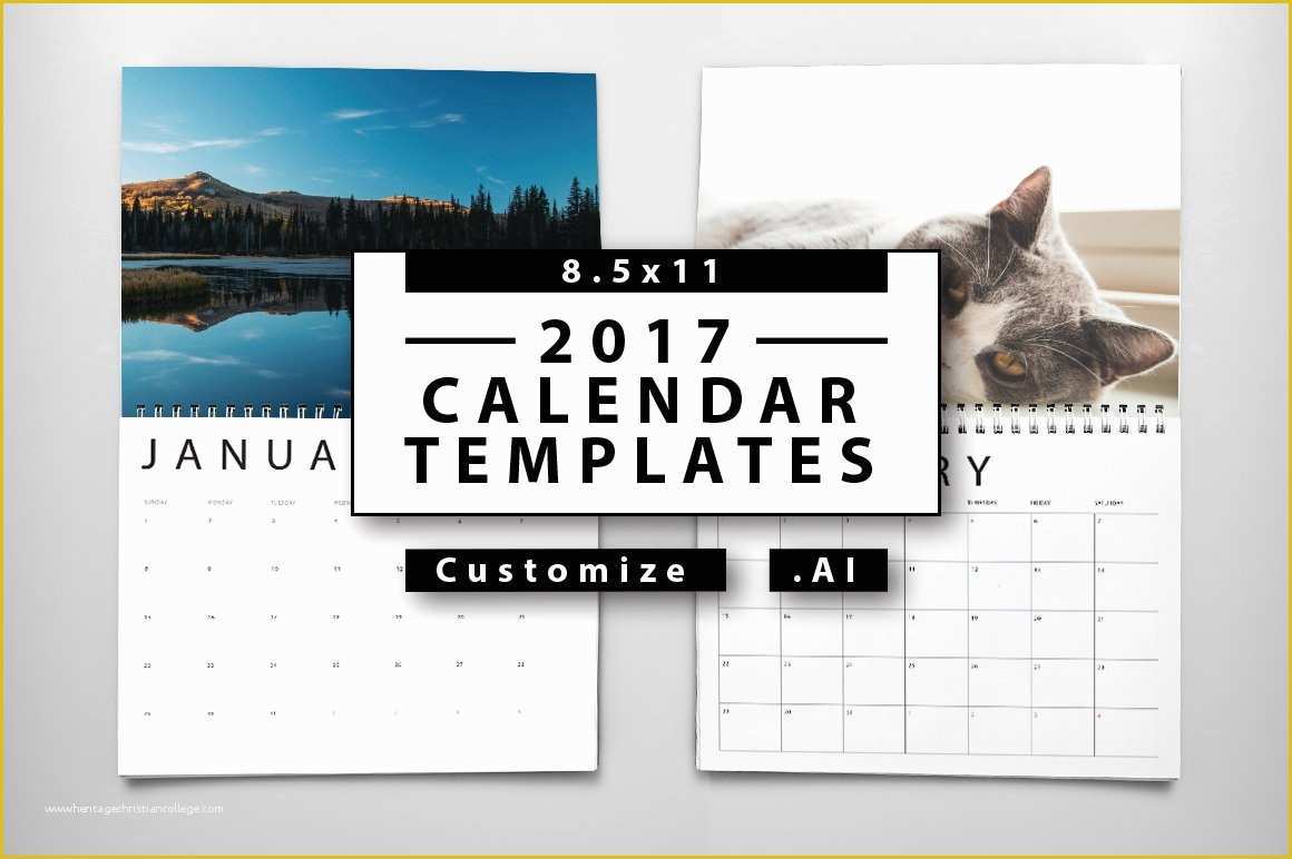 Free Mailchimp Templates 2017 Of 2017 Calendar Templates Templates Creative Market