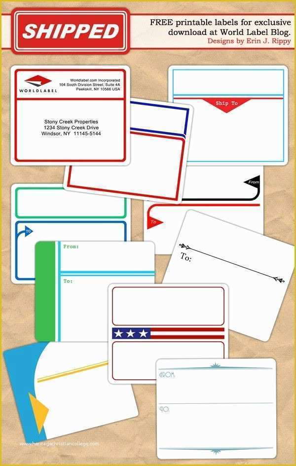 Free Mailing Label Template Of 202 Best Label Freebies & Other Printables Images On