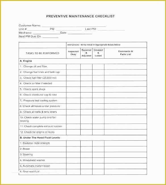 Free Maintenance Planning and Scheduling Templates Excel Of Fleet Maintenance Schedule Template Truck Maintenance
