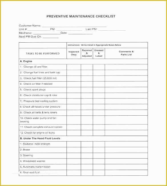 54 Free Maintenance Planning and Scheduling Templates Excel