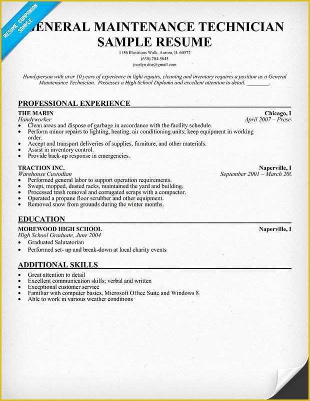 Free Maintenance Resume Templates Of Apartment Maintenance Funny Quotes Quotesgram