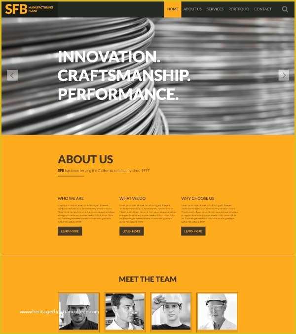 Free Manufacturing Website Templates Of 37 E Page Website themes &amp; Templates