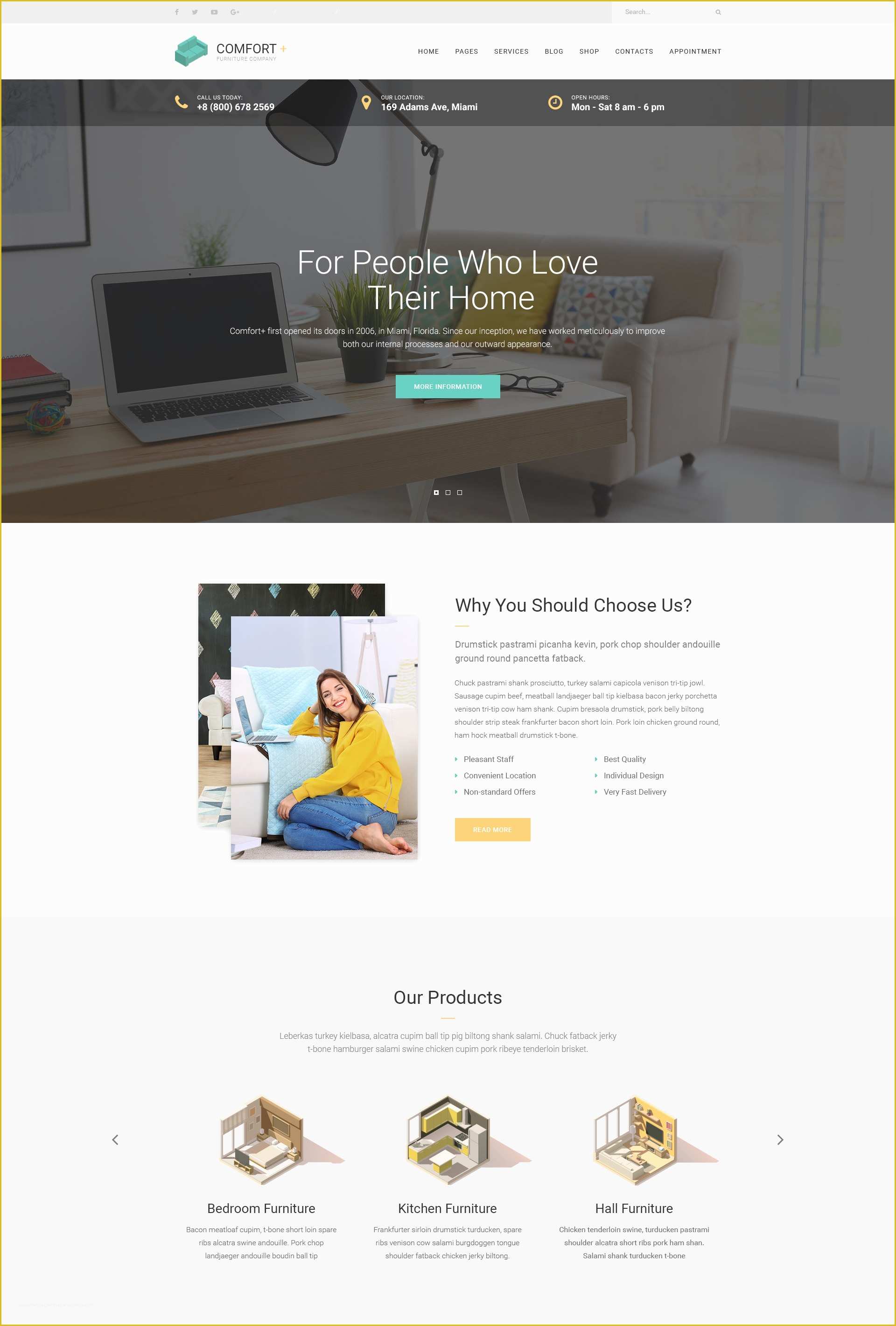 Free Manufacturing Website Templates Of fort – Furniture Manufacturing Wordpress theme