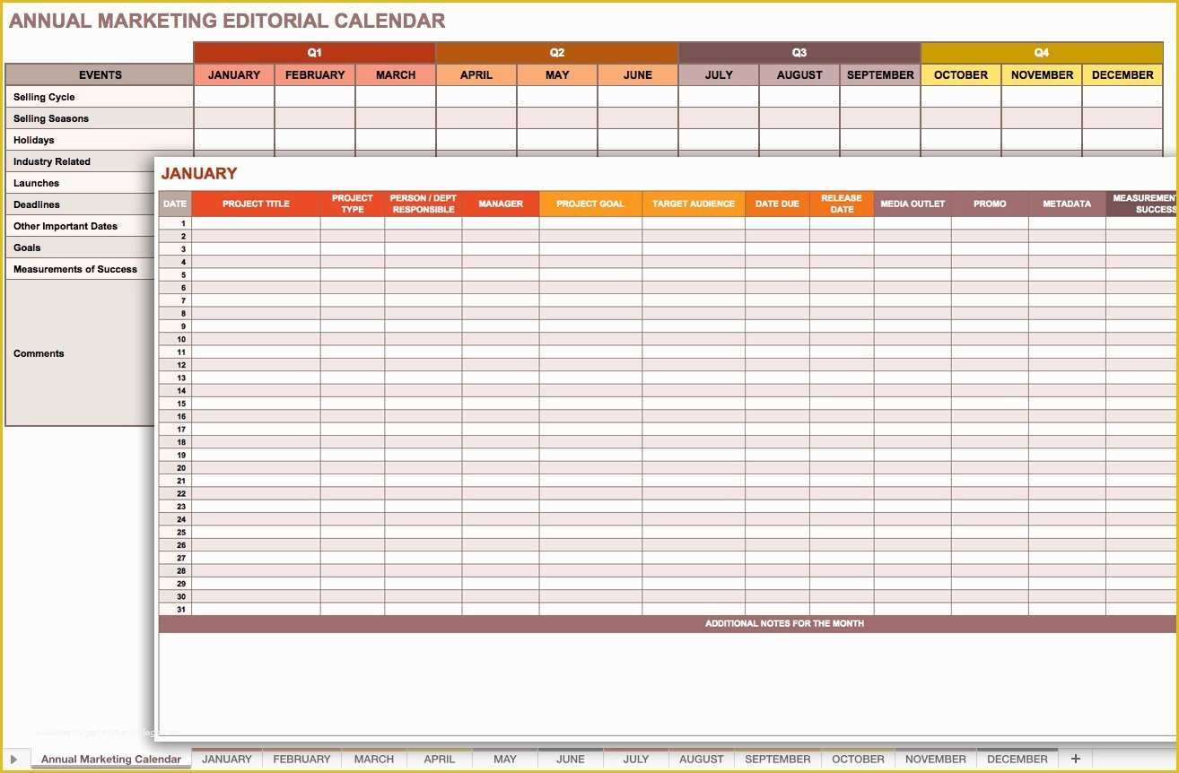 Free Marketing Calendar Template 2018 Of 9 Free Marketing Calendar Templates for Excel Smartsheet