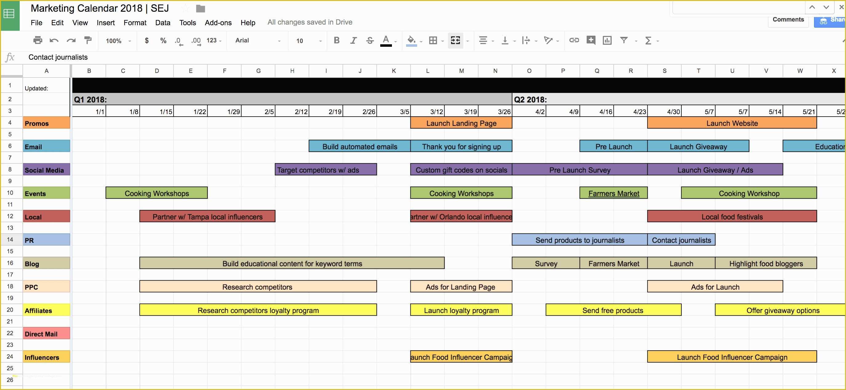 Free Marketing Calendar Template 2018 Of Luxury Marketing Calendar Template