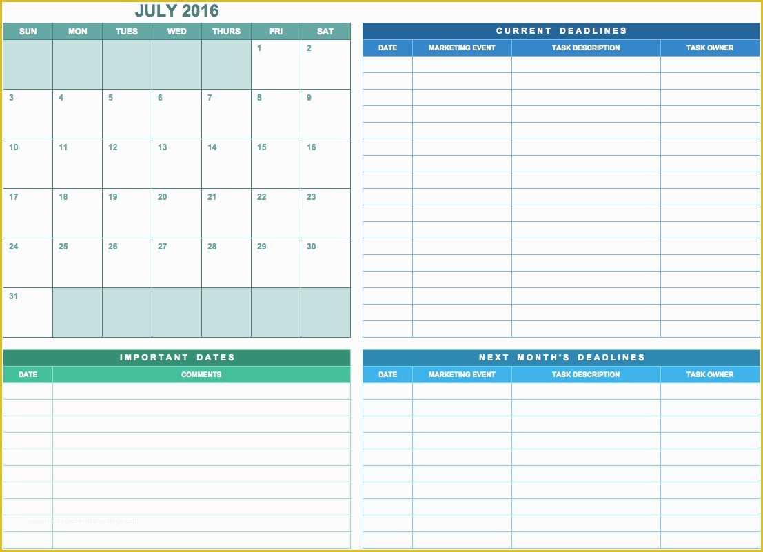 Free Marketing Calendar Template 2018 Of Marketing Calendar Excel Template