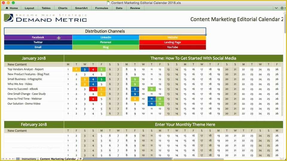 Free Marketing Calendar Template 2018 Of Marketing Calendar Template 2018 Ladvaibhavi