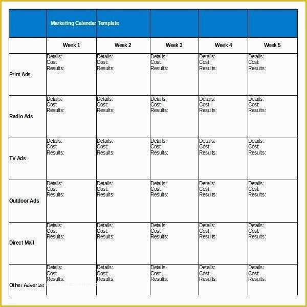 Free Marketing Calendar Template 2018 Of Marketing Calendar Template 2018 – Superscripts