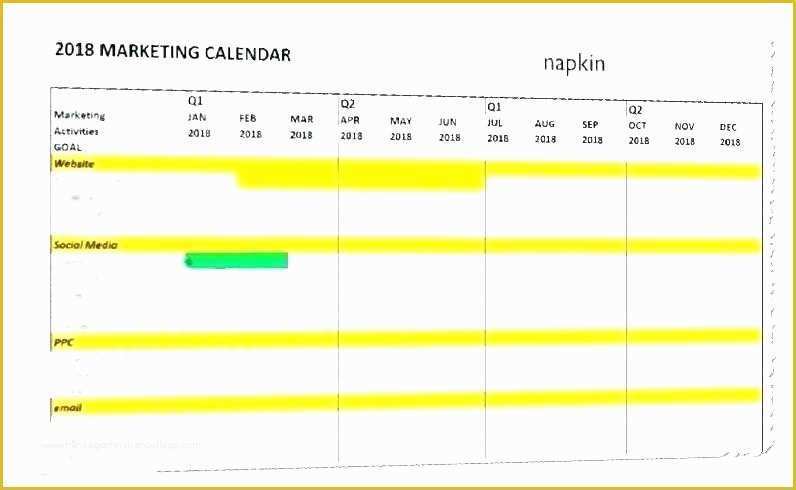 Free Marketing Calendar Template 2018 Of social Media Content Calendar Template Design Ideas