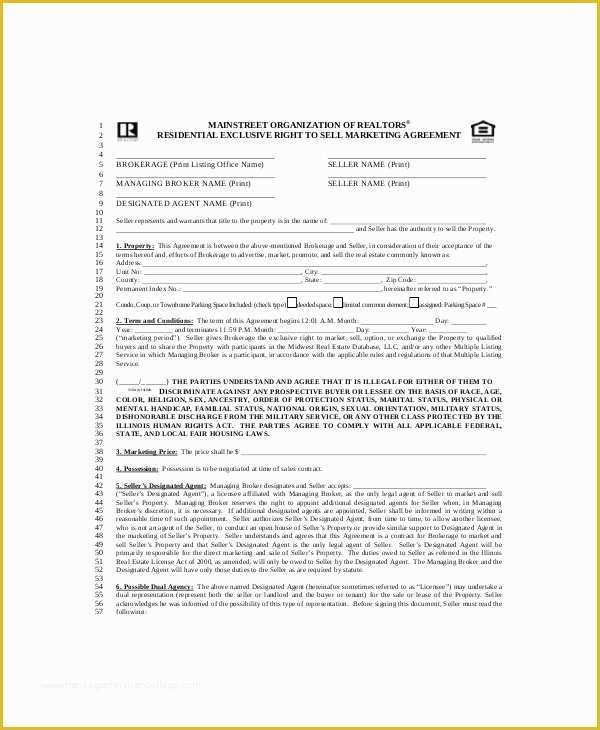 Free Marketing Contract Template Of 20 Marketing Agreement Template – Free Sample Example