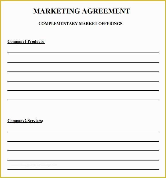 Free Marketing Contract Template Of Marketing Agreement Template 29 Download Free Documents