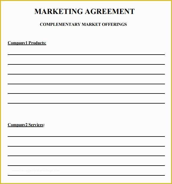 Free Marketing Contract Template Of Marketing Agreement Template 29 Download Free Documents