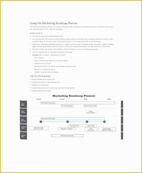 Free Marketing Roadmap Template Of 7 Marketing Roadmap Templates – Free Sample Example