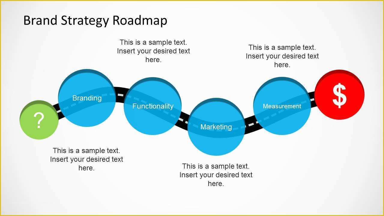 Free Marketing Roadmap Template Of Brand Strategy Roadmap Template for Powerpoint Slidemodel