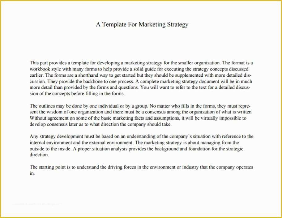 Free Marketing Templates Of 32 Free Marketing Strategy Planning Template Pdf Ppt