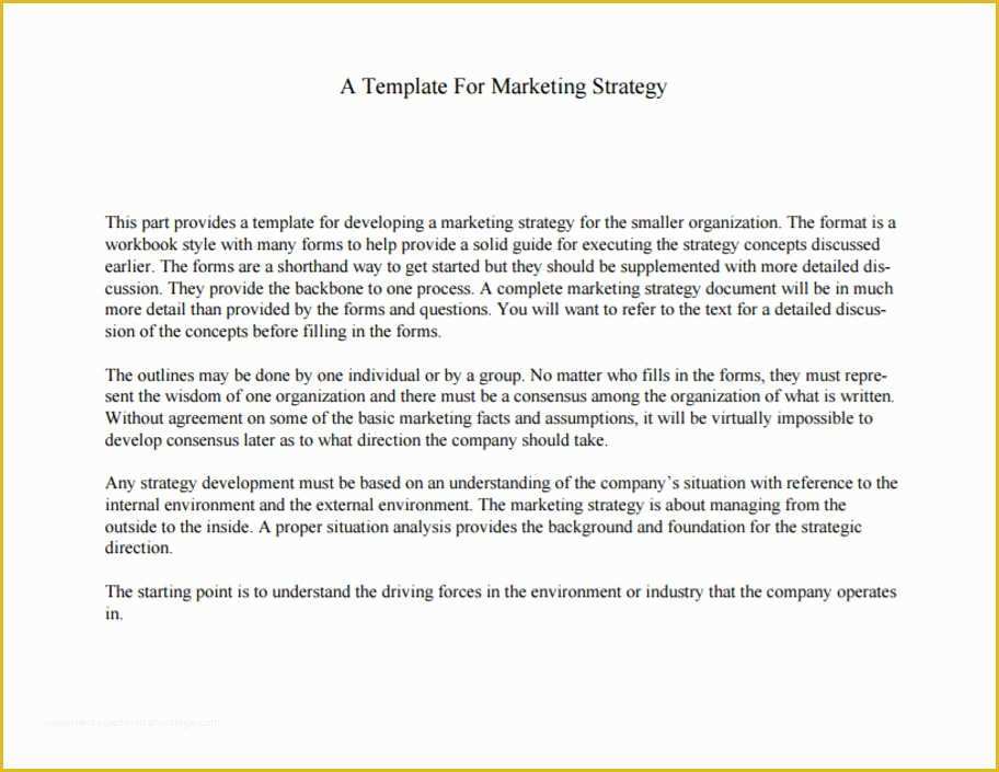 Free Marketing Templates Of 32 Free Marketing Strategy Planning Template Pdf Ppt