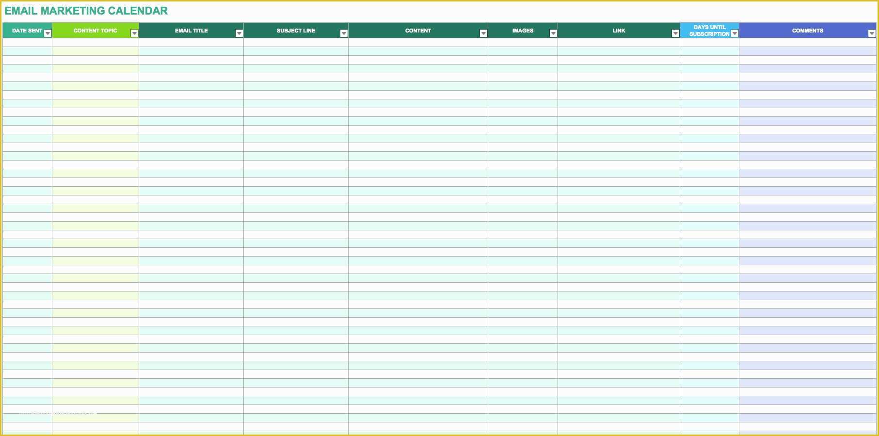 Free Marketing Templates Of 9 Free Marketing Calendar Templates for Excel Smartsheet