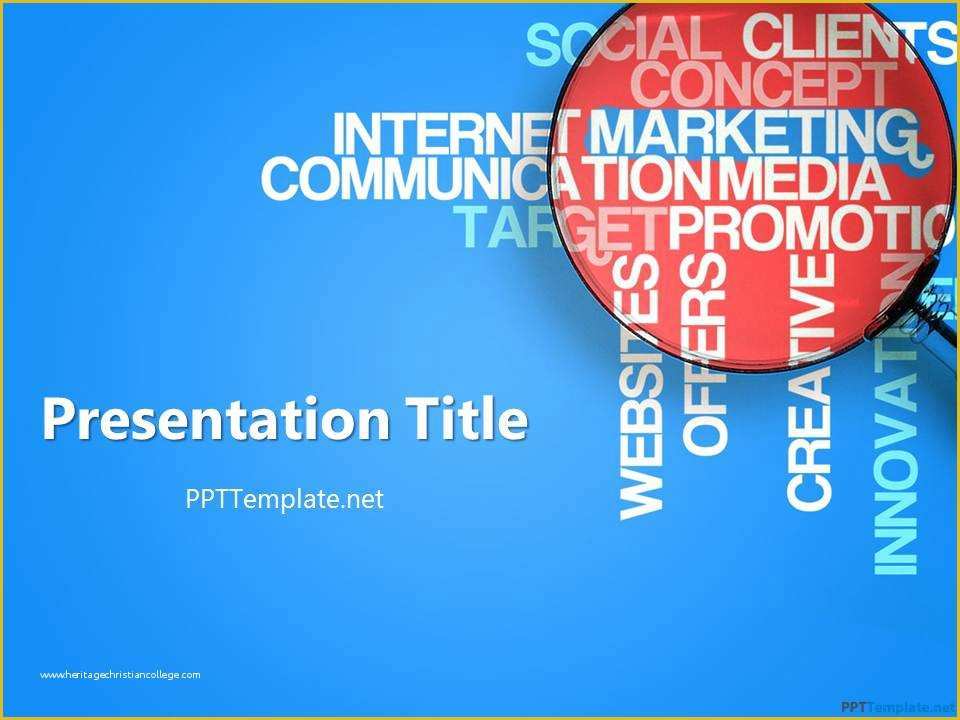 Free Marketing Templates Of Free Internet Ppt Template