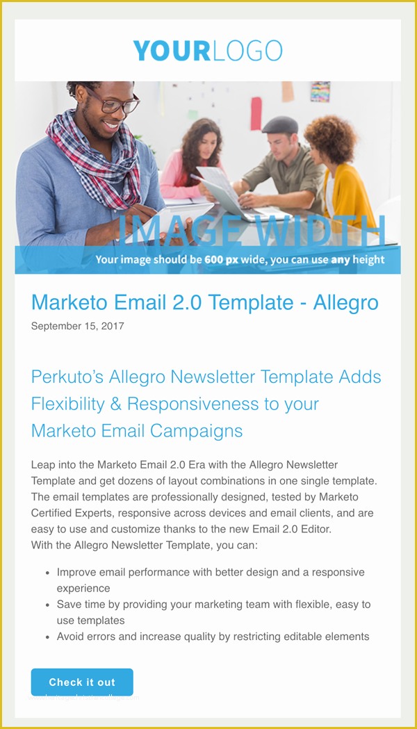 Free Marketo Email Templates Of A Marketo Email 2 0 Template From Perkuto