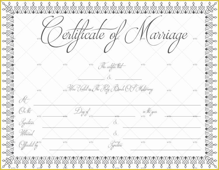 Free Marriage Certificate Template Microsoft Word Of 60 Marriage Certificate Templates for Microsoft Word
