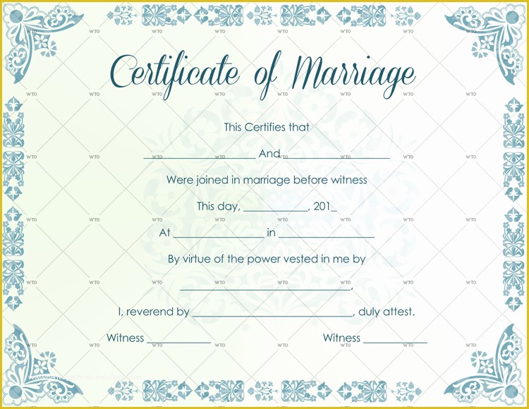 Free Marriage Certificate Template Microsoft Word Of 60 Marriage Certificate Templates for Microsoft Word