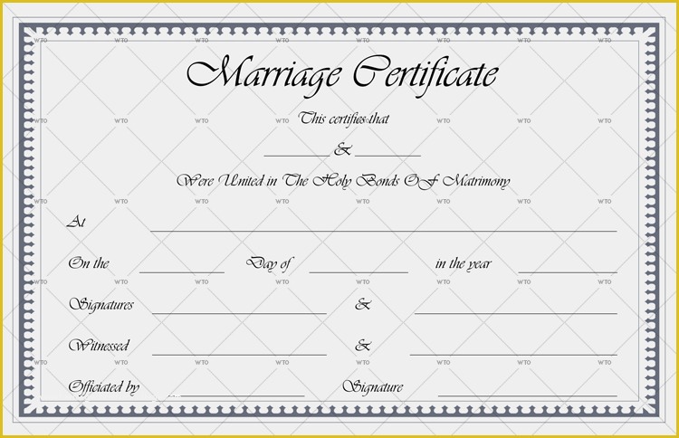 Free Marriage Certificate Template Microsoft Word Of 60 Marriage Certificate Templates for Microsoft Word