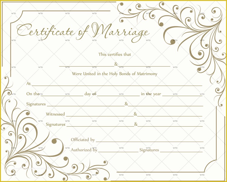 Free Marriage Certificate Template Microsoft Word Of 60 Marriage Certificate Templates for Microsoft Word