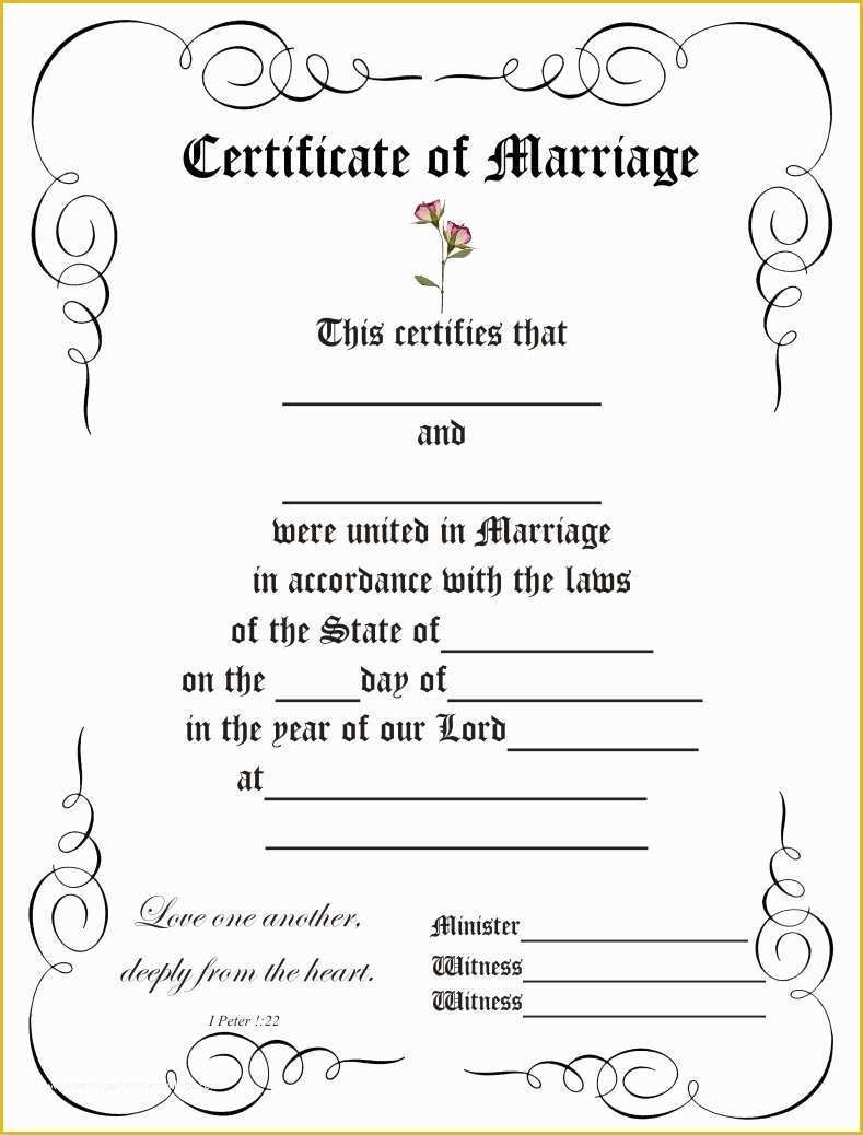 Free Marriage Certificate Template Microsoft Word Of 8 Best Of Elegant Certificate Border Templates