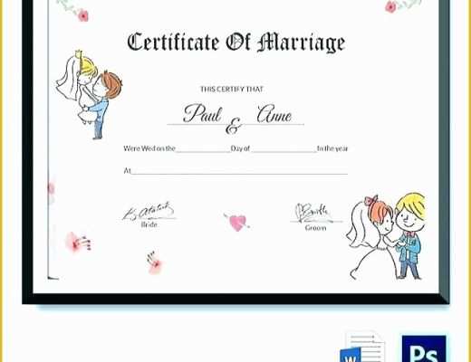 Free Marriage Certificate Template Microsoft Word Of Marriage Certificate Template Microsoft Word – eventbuddy