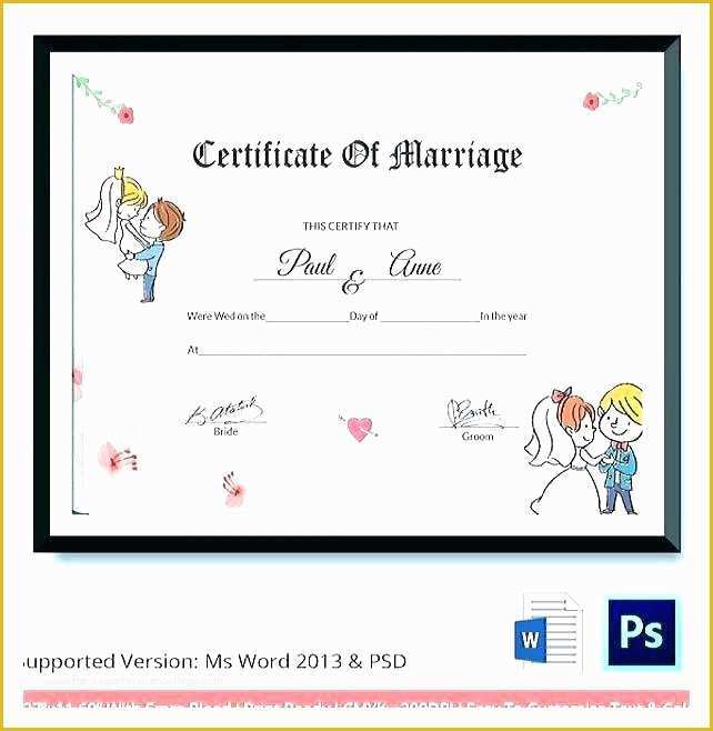 54 Free Marriage Certificate Template Microsoft Word