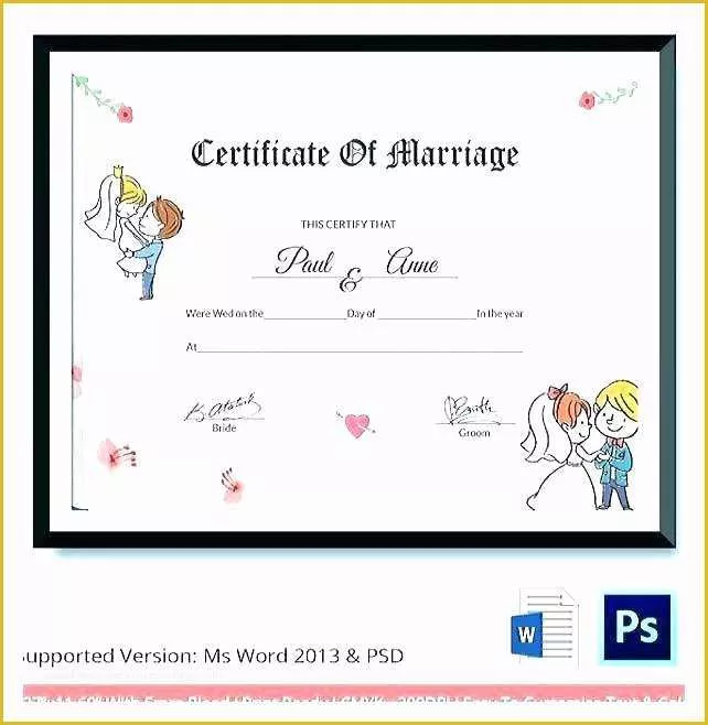 Free Marriage Certificate Template Microsoft Word Of Marriage Certificate Template Microsoft Word – eventbuddy