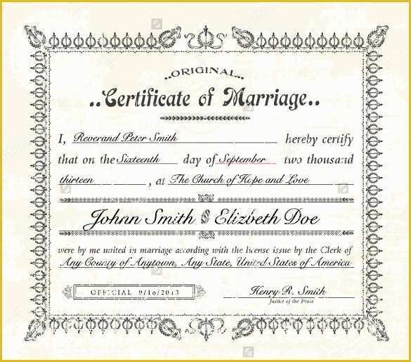 Free Marriage Certificate Template Microsoft Word Of Marriage Certificate Template Microsoft Word