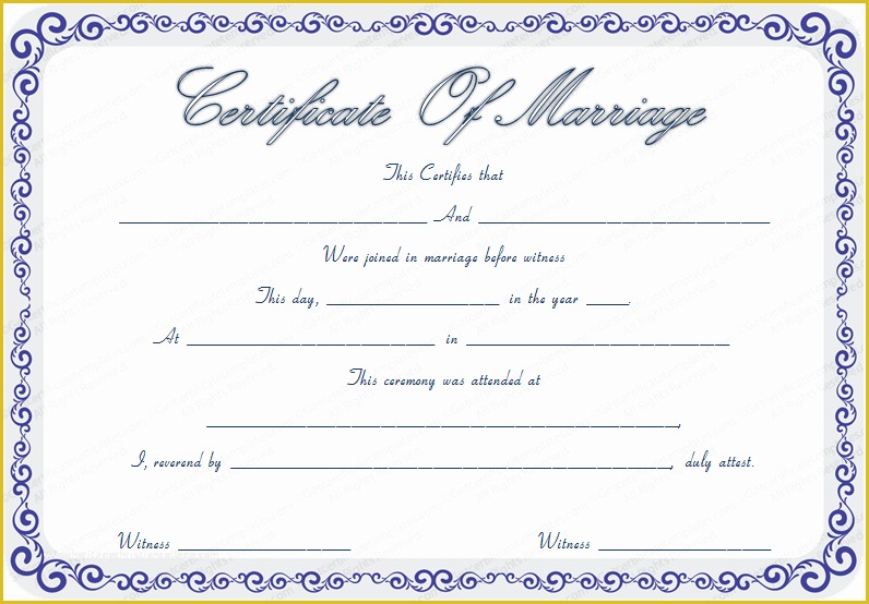 Free Marriage Certificate Template Microsoft Word Of Marriage Certificate Template Microsoft Word