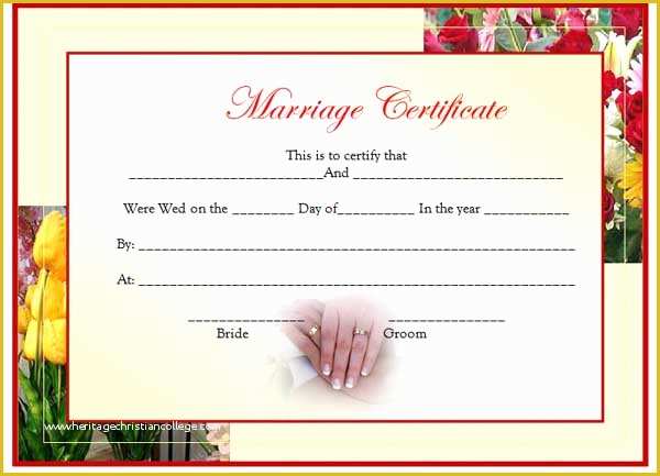 Free Marriage Certificate Template Microsoft Word Of Marriage Certificate Template Updated Microsoft Word