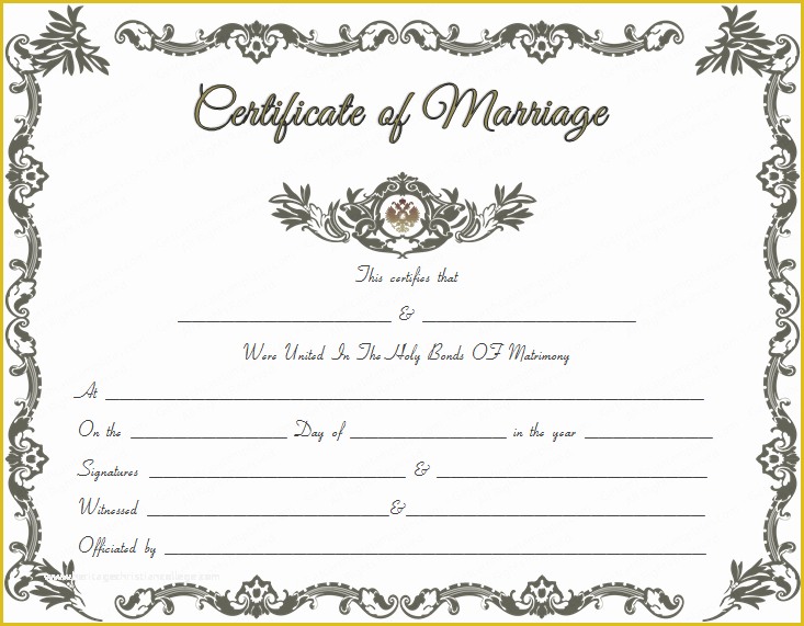 Free Marriage Certificate Template Microsoft Word Of Royal Marriage Certificate Template Get Certificate