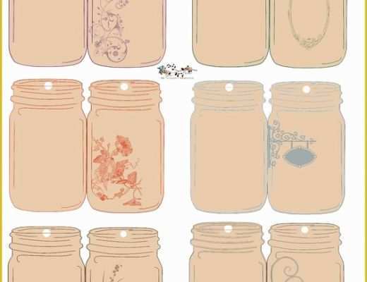 Free Mason Jar Label Templates Of Free Folding Jar Tags