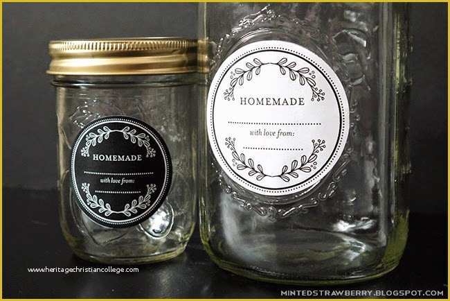Free Mason Jar Label Templates Of Free Printable Floral Homemade Mason Jar Labels Minted
