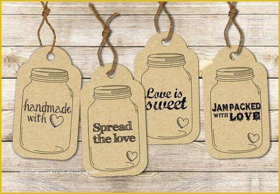 Free Mason Jar Label Templates Of Instant Download Mason Jar Label Tags Printable Sheet