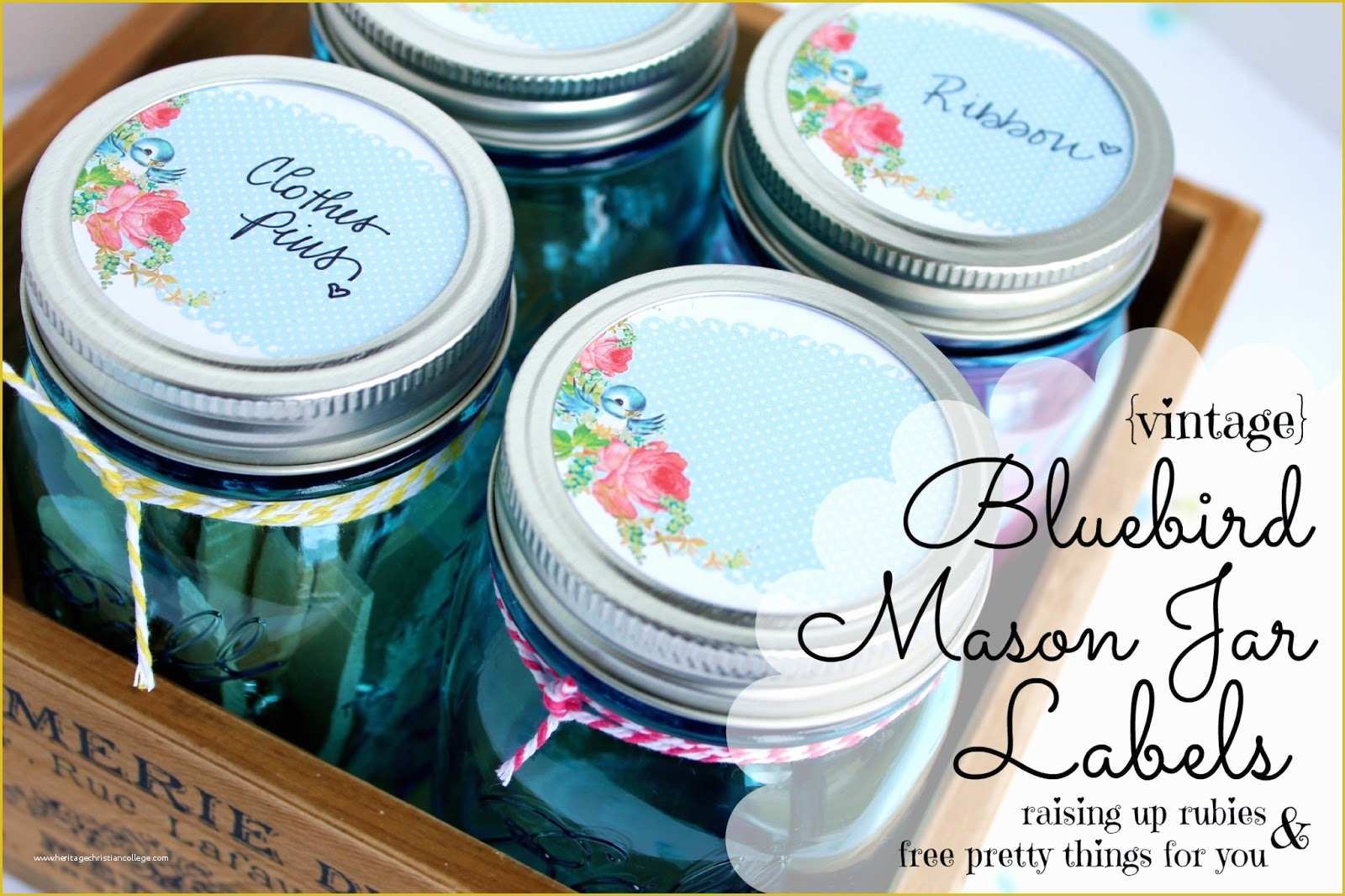 Free Mason Jar Label Templates Of Raising Up Rubies Blog Vintage Bluebird Mason Jar Labels