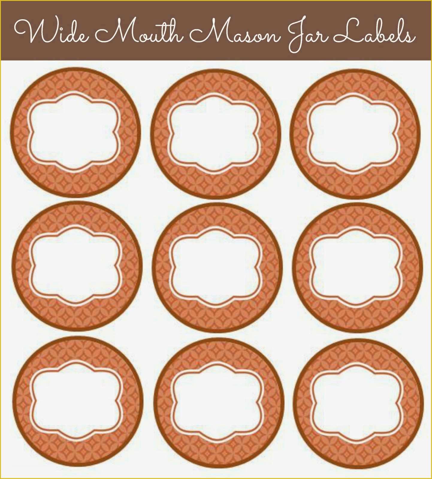 Free Mason Jar Label Templates Of Unique Blank Mason Jar Label Template