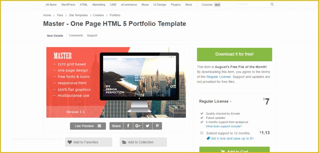 Free Master Page Templates Of 7 Envato Free Files Of January 2019