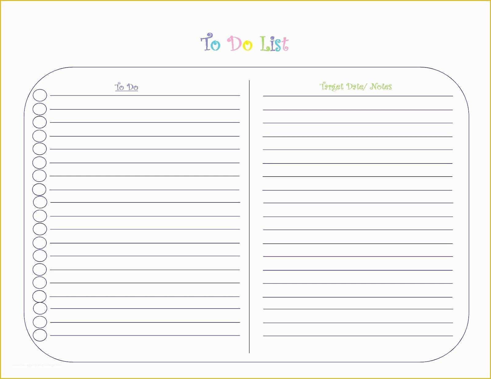 Free Master Page Templates Of Master to Do List Template Templates Data