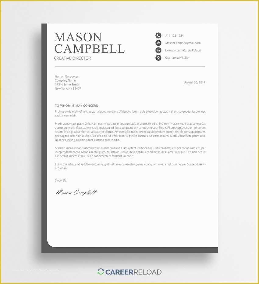 matching cover letter and resume