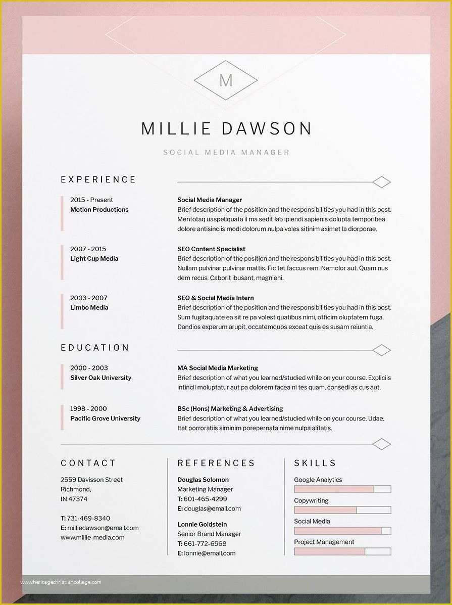 Free Matching Cover Letter and Resume Templates Of Indesign Cover Letter Template Samples