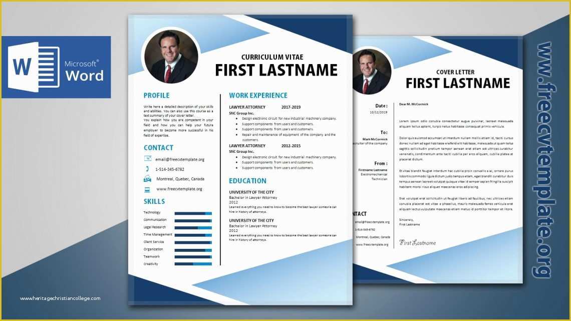 Free Matching Cover Letter and Resume Templates Of New Age Curriculum Vitae & Matching Cover Letter